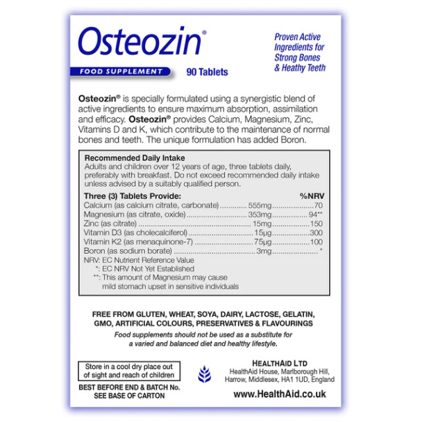Health Aid Osteozin 90's