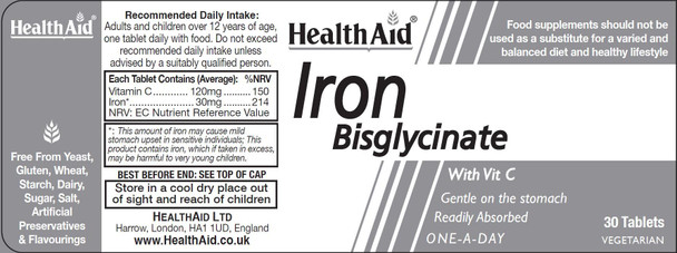 Health Aid Iron Bisglycinate