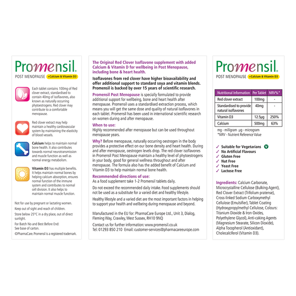 Promensil (Formerly Novogen) Promensil Post Menopause (Aftercare) 30S