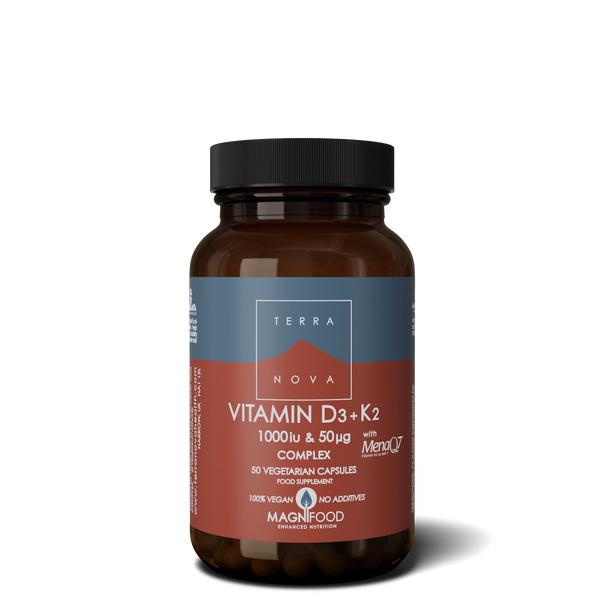 Terranova Vitamin D3 + Vitamin K2 1000Iu And 50Ug Complex