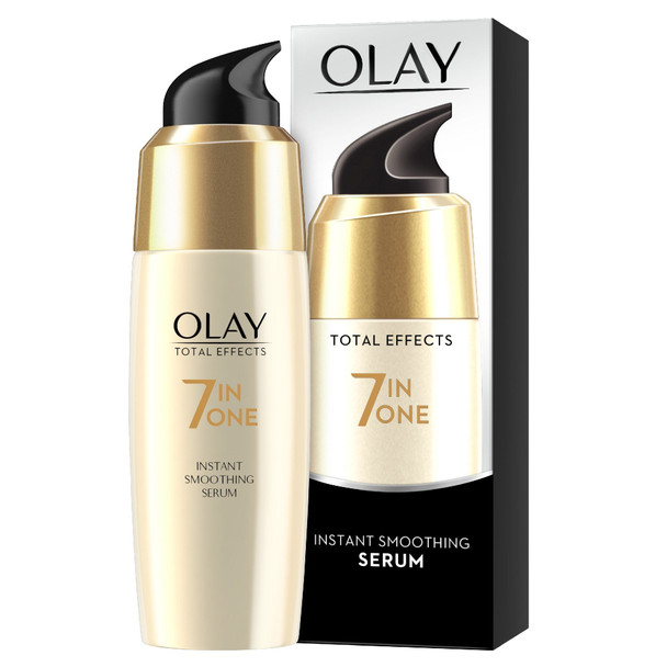 Olay Total Effects 7-in-1 Anti-Ageing Instant Smoothing Serum with Niacinamide, Vitamin C and E, 50 ml