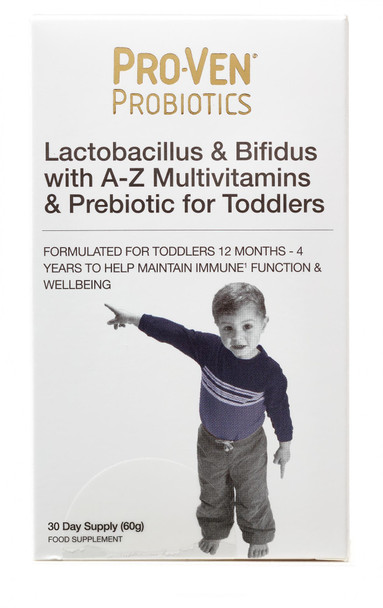 Proven Probiotics Lactobacillus & Bifidus With A-Z Multivitamins & Prebiotic For Toddlers 60G