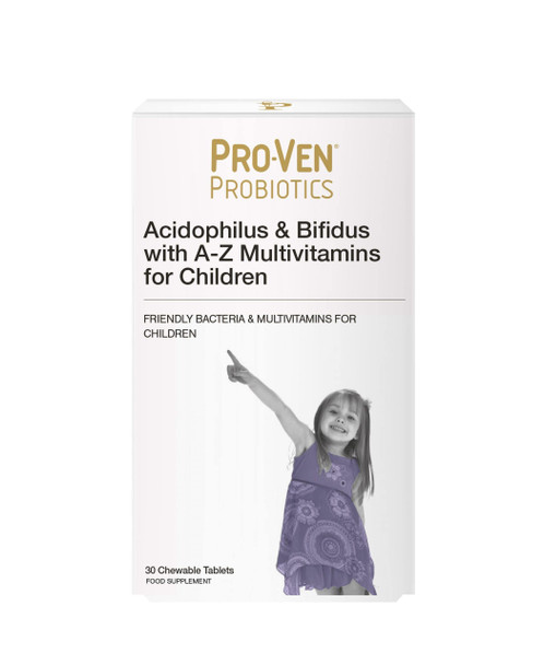 Proven Probiotics Acidophilus & Bifidus With A-Z Multivitamins For Children 30'S