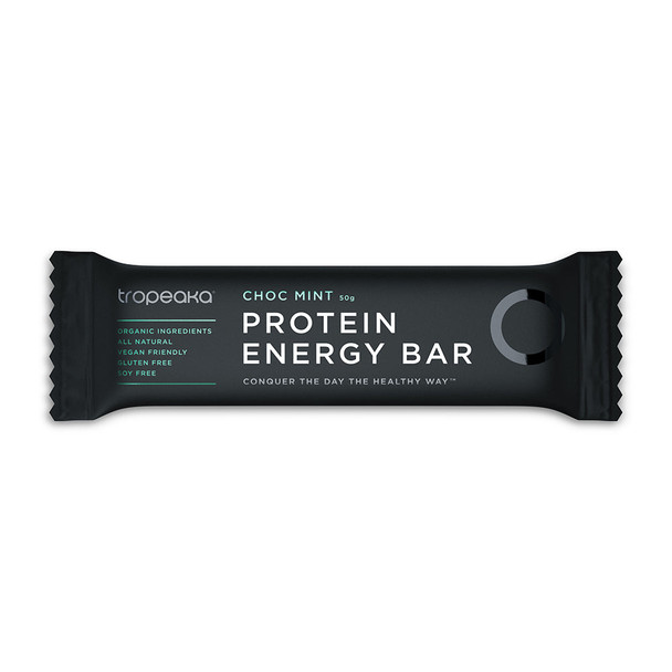 Tropeaka Protein Energy Bar Choc Mint 50g