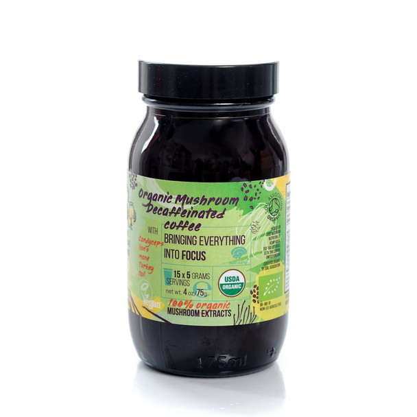 Nutri-Fungi Organic Mushroom Decaffeinated Coffee, Bringing Everything Into Focus 75g
