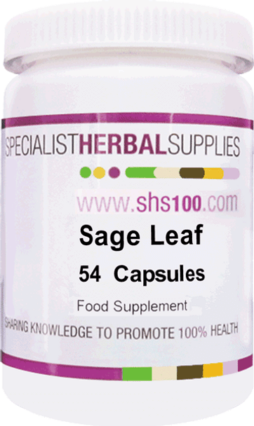 Specialist Herbal Supplies (SHS) Sage Leaf Capsules (Formerly Red Sage)