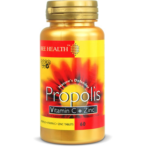 Bee Health Propolis Vitamin C + Zinc Tablets 60'S