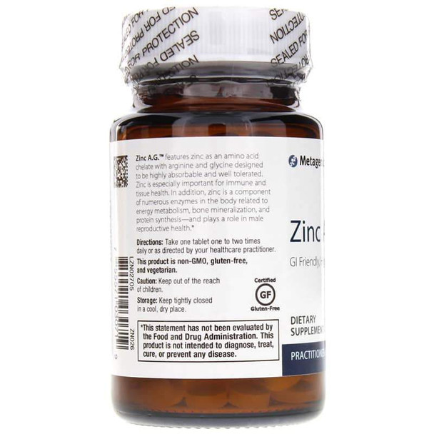Zinc A.G. GI Friendly 180 Tablets