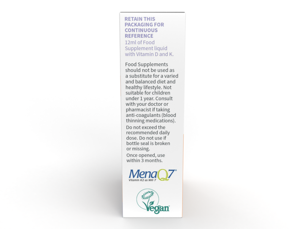 Avacare Vitamin D3 + K2 Child 12ml