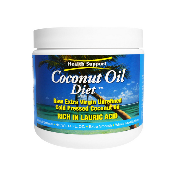 Raw Organic Coconut Oil 14 Oz By Health Support