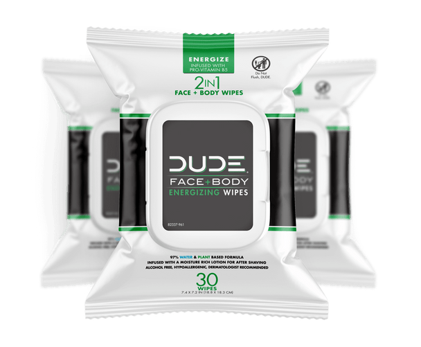 DUDE Face Wipes 30ct - Energize 3pk