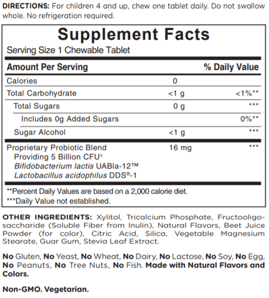 American Health, Probiotic Kid Chewables, Strawberry Vanilla Flavor, 30 Tablets