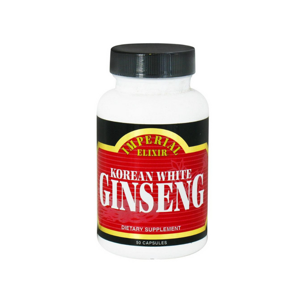 Korean White Ginseng 50 Capsules by Imperial Elixir Ginseng