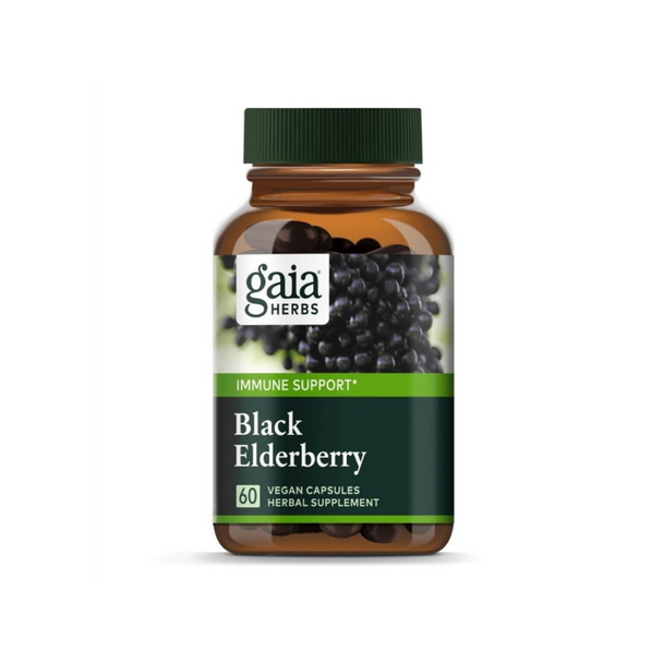 Black Elderberry Pro 60 vegetarian capsules by Gaia Herbs Professional