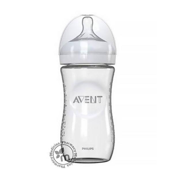 Avent Natural Feeding Bottle Glass 240 ml PA411