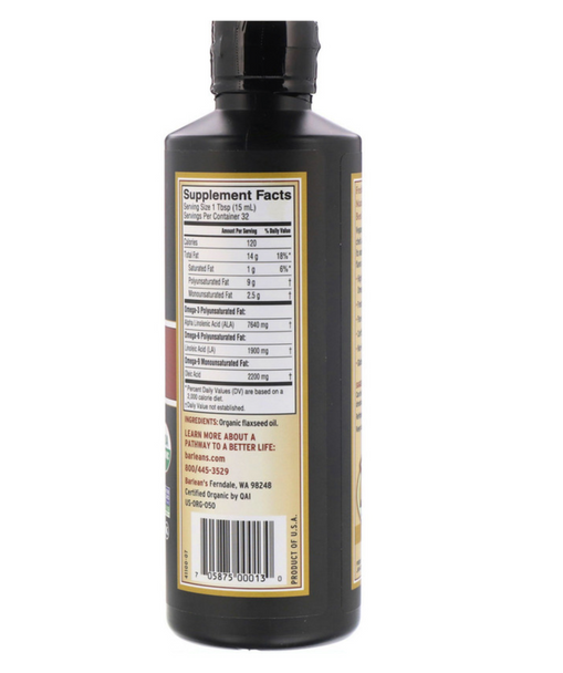 Barlean's, Organic, Fresh, Flax Oil, 16 oz (473 ml)