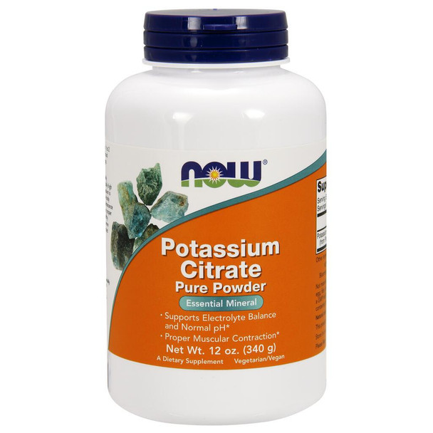 NOW Supplements Potassium Citrate Powder - 12 oz. NOW Supplements Potassium Citrate Powder - 12 oz.