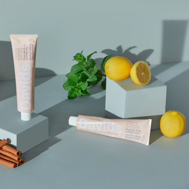 Davids Herbal Citrus Peppermint Natural Toothpaste
