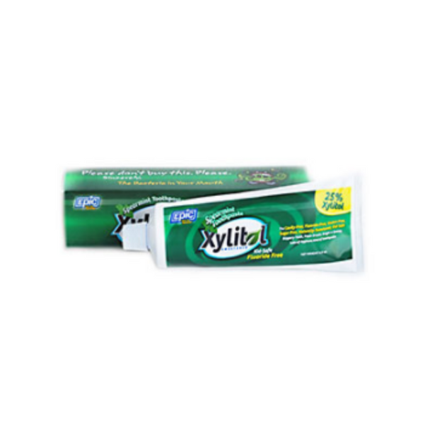 Xylitol 25% Toothpaste Fluoride Free Spearmint 4.9 oz by Epic