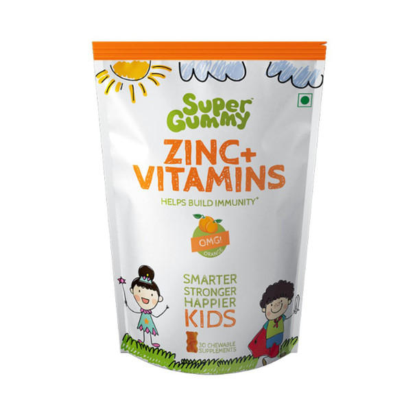 Super Gummy Zinc + Vitamins - 30 Chewable Supplements