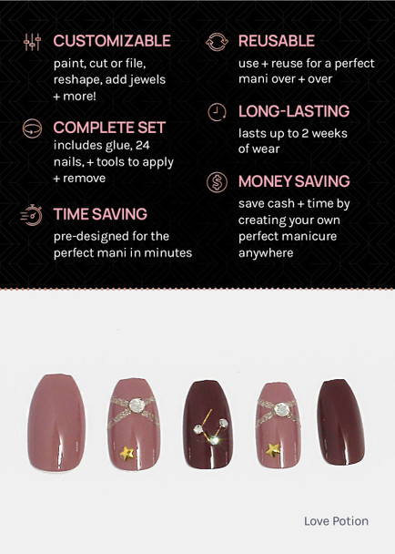 AOA Pro Press-On Nails: Love Potion