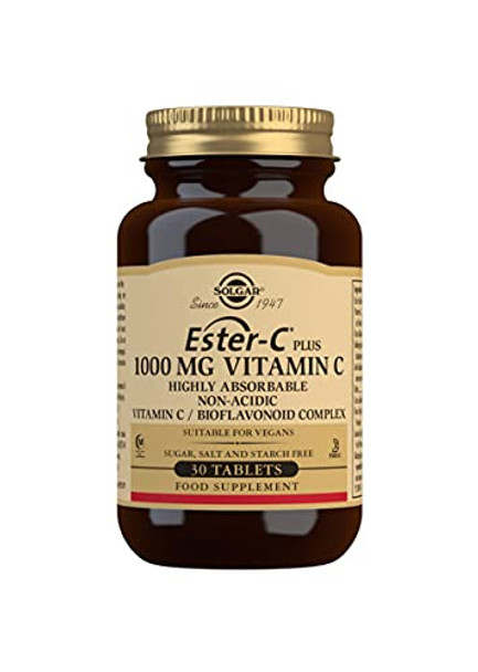 Solgar Ester-C Plus 1000 Mg Vitamin C Tablets, Pack Of 30