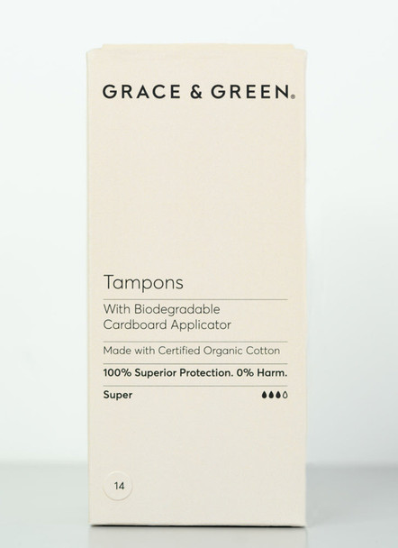 Grace & Green Applicator Tampons Super