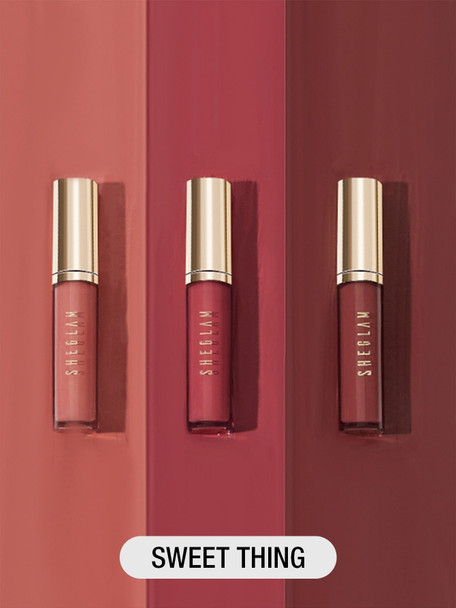 Matte Allure Mini Liquid Lipstick Set - Sweet Thing