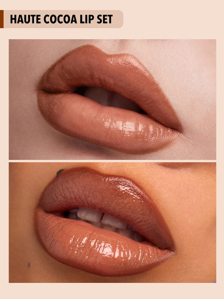 Soft 90's Glam Lip liner and Lip Duo Set-Haute Cocoa Lip Set