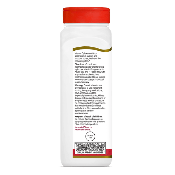 Vitamin D3 - 5,000ius 360 Tablets by 21st Century