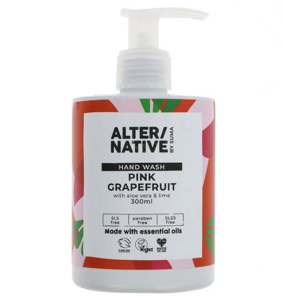 Alter/Native By Suma Hand Wash Pink Grapefruit 300Ml (Pack Of 6)