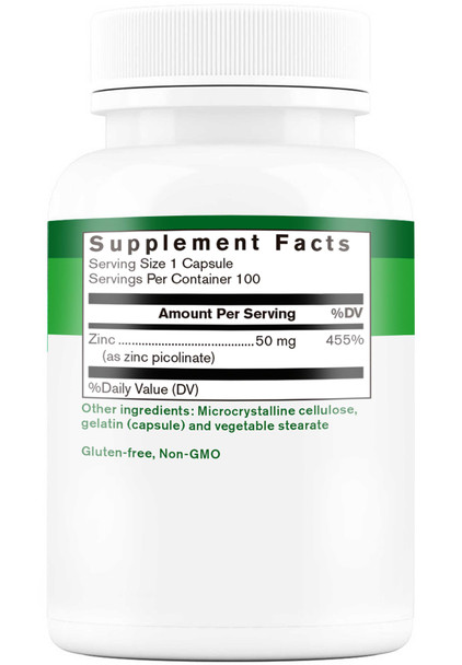 Supplement First Zinc Picolinate 50 mg