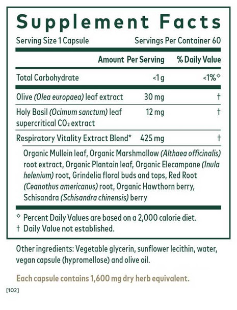 Gaia Herbs Professional Solutions Daily Lung Formula
