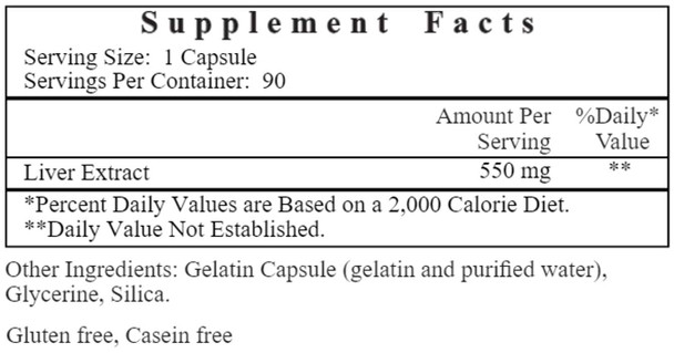 Ecological Formulas/Cardiovascular Research Lyophilized Liver Extract