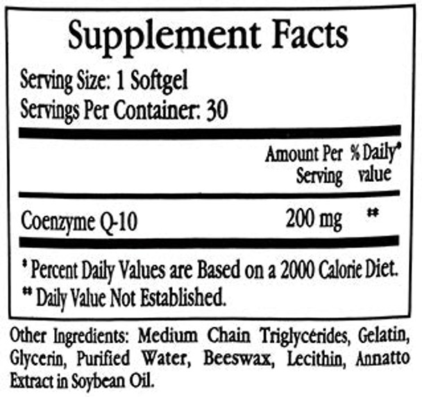 Ecological Formulas/Cardiovascular Research Co-Enzyme Q10 200 mg