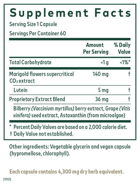 Gaia Herbs Professional Solutions Stress & Strain Antioxidant Activity (Formerly Ocular Formula)
