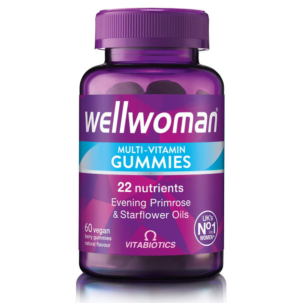 Vitabiotics Wellwoman Multi-Vitamin Gummies 60 Vegan Berry Gummies Purple