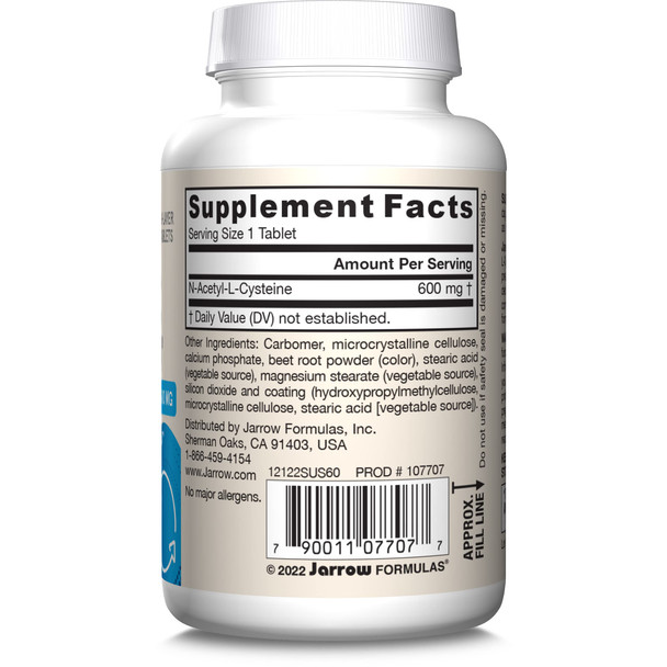 Jarrow Formulas N-A-C Sustain 600 mg 60Tablets