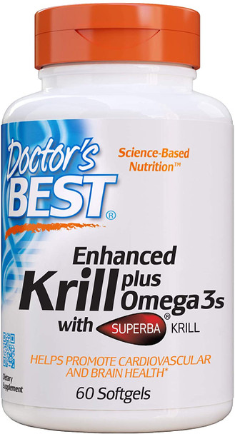 Doctor's Best Enhanced Krill with Omega3s - 60 softgels