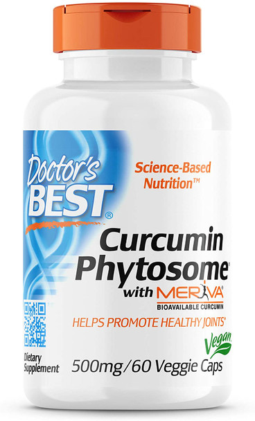 Doctor's Best Curcumin Phytosome with Meriva, 500mg - 60 vcaps