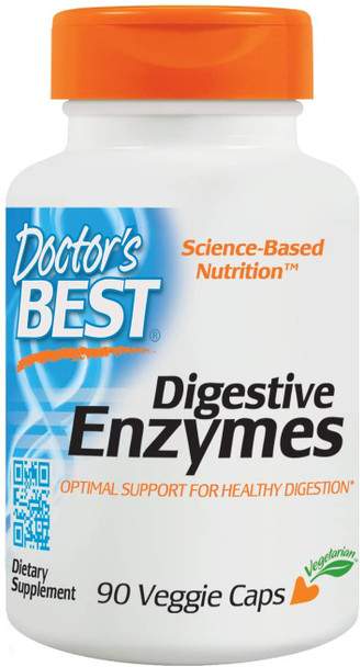 Doctor's Best Digestive Enzymes - 90 vcaps