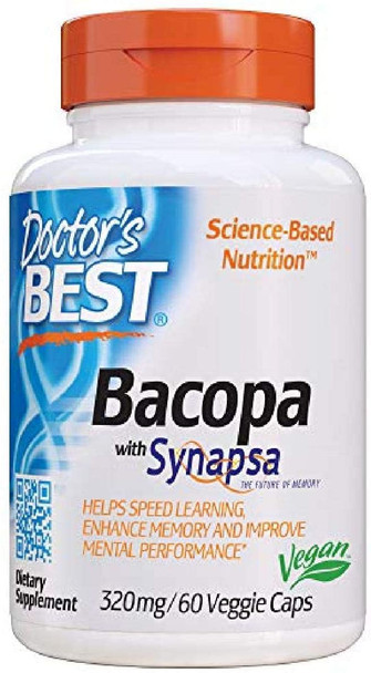 Doctor's Best Bacopa with Synapsa, 320mg - 60 vcaps