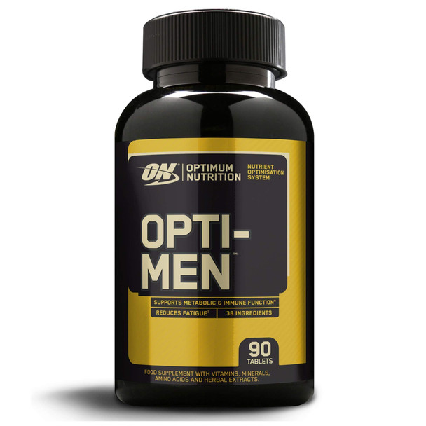 Optimum Nutrition Opti-Men Multivitamin Supplements For Men With Vitamin D, Vitamin C, Vitamin A And Amino Acids, 30 Servings, 90 Capsules