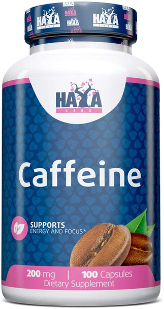 Haya Labs Caffeine, 200mg - 100 caps