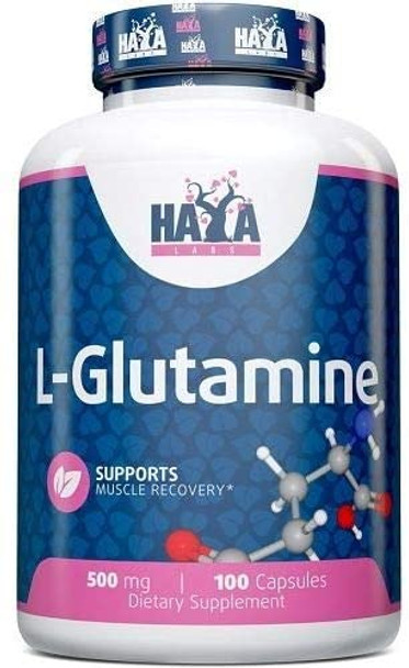 Haya Labs L-Glutamine, 500mg - 100 caps