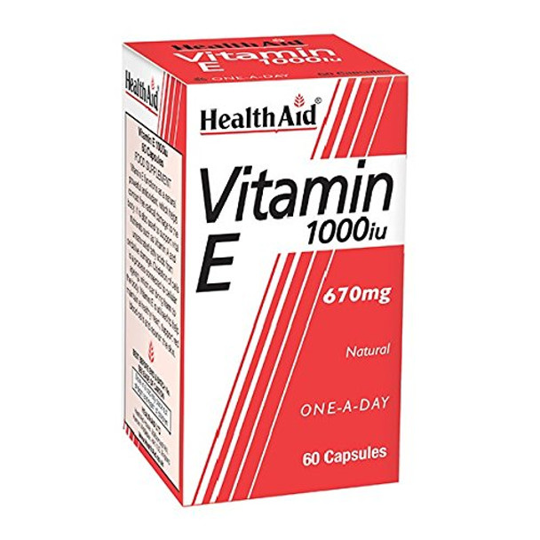 HealthAid Vitamin E 1000iu, 60 Capsules