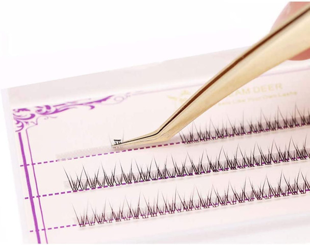 10mm 110Root Fish Tail Design Thickness 0.1mm Grafting Individual False Eyelashes Mink Natural Long Eye Lashes Cluster Extension Makeup Beauty Fake Eyelash