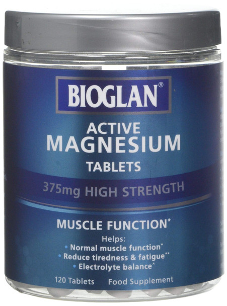 Bioglan Active Magnesium | Supports Muscle Function | 120 Tablets, 120 Tablet