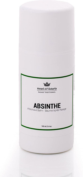 Absinthe Aftershave Balm Fragrance For Men | Hand Made in CANADA by Henri et Victoria | Moisturizing and soothing | prevent and cure razor burns and irritation | 100ml