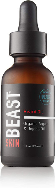 Beast Blue Beard Oil, Organic Argan & Jojoba Oil, 29.6 mL